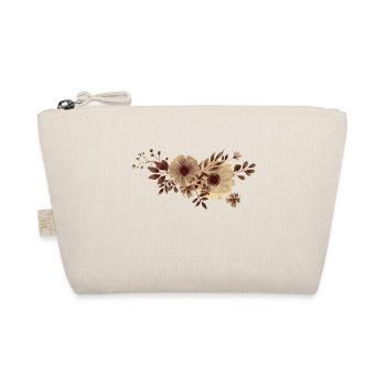 Gold Flowers - Organic Pouch - nature - Front