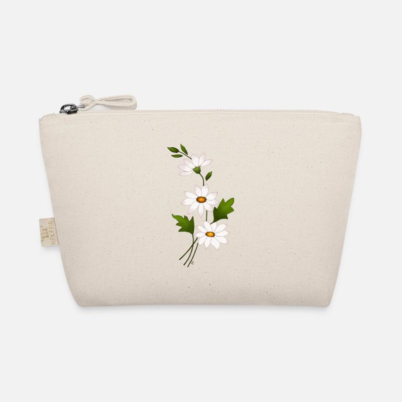 Daisy Flowers - Organic Pouch - nature