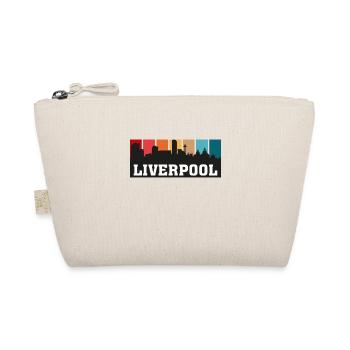 Liverpool England Travel Souvenir Skyline Landmark - Organic Pouch - nature - Front