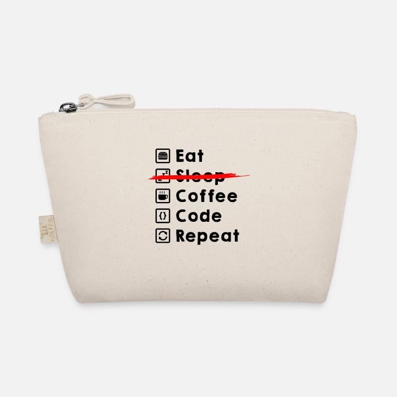 Eat Coffee Code Repeat Organic Pouch