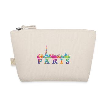 Idée cadeau souvenir Paris Skyline Impression - Trousse biologique - nature - Devant