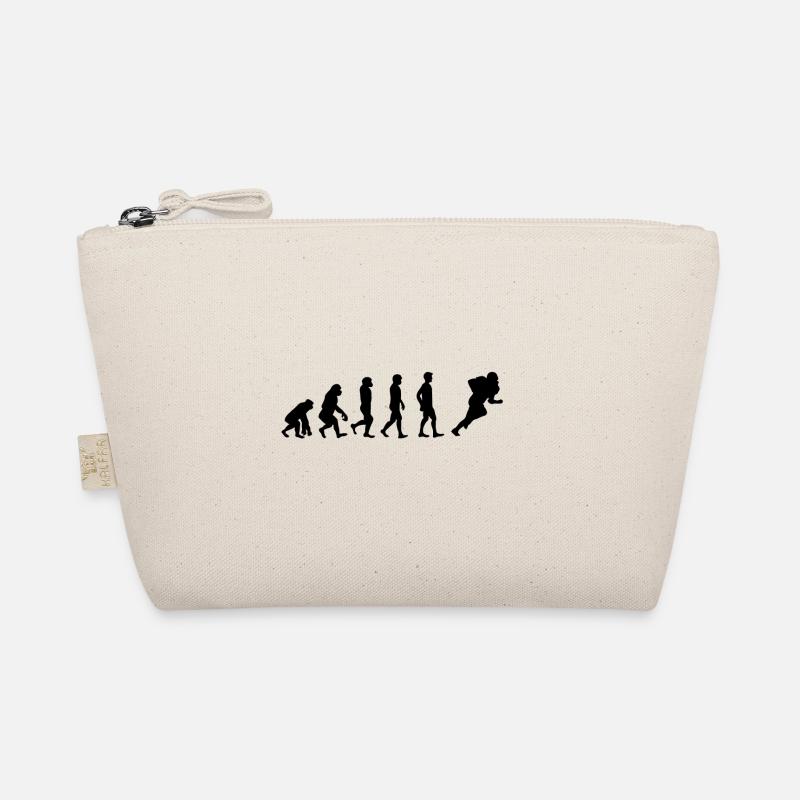 Football player in evolutionary design Organic Pouch