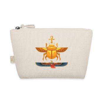 Ankh of Life Egypt Sacred Scarab Gold - Organic Pouch - nature - Front