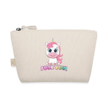 Fuck You - Fuckyou Einhorn Unicorn - Bio-Täschchen - Natur - Vorne
