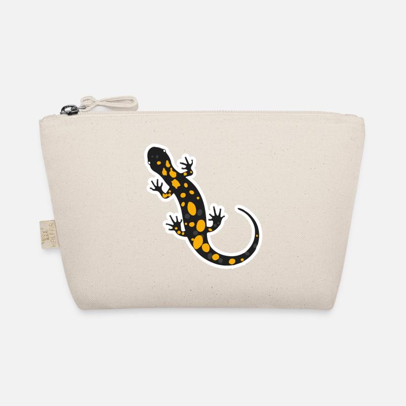 Feuersalamander Tattoo Tiere Kinder Geschenkidee - Bio-Täschchen - Natur