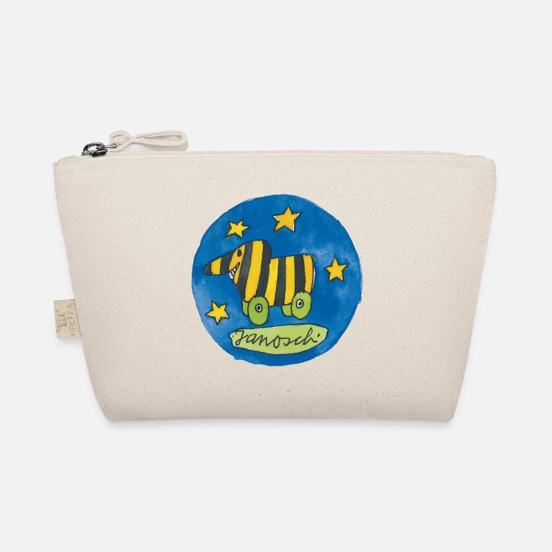 Janosch Tigerente Logo Badge - Bio-Täschchen - Natur