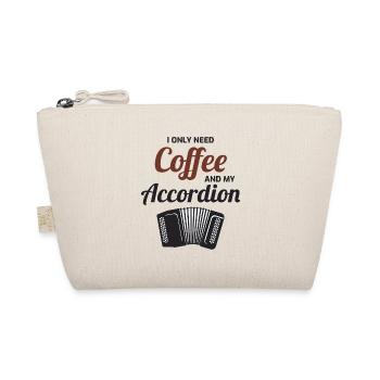 Kaffee Akkordeon Polka Musik Musiker Geschenk - Bio-Täschchen - Natur - Vorne