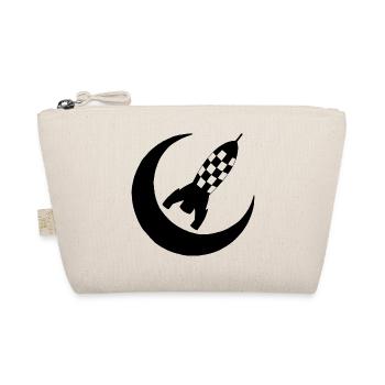 Black rocket and half-moon - Organic Pouch - nature - Front