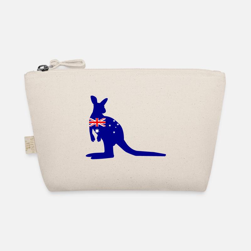 Kangaroo Australian Flag Organic Pouch