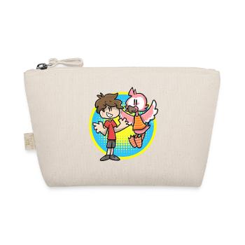 Flamant rose et dessin animé enfant - Trousse biologique - nature - Devant