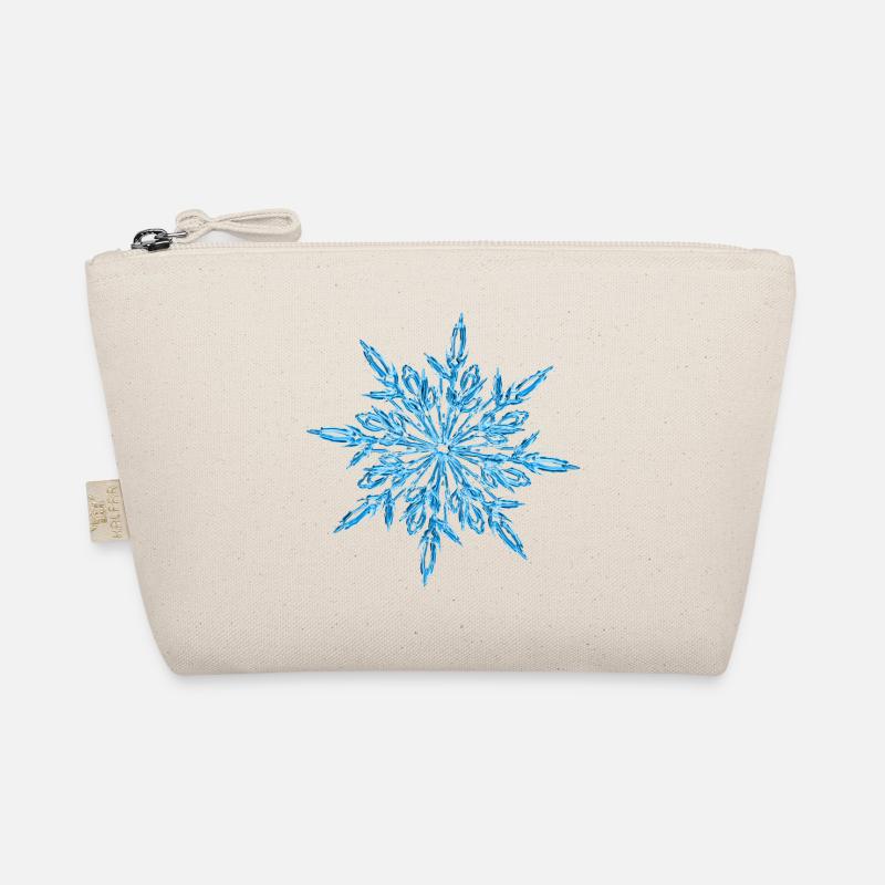 Snowflake Ice Crystal Winter Trousse biologique