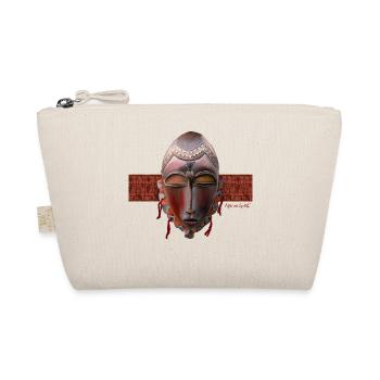 Afrikanische Maske, WEST - Bio-Täschchen - Natur - Vorne