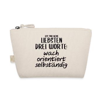 Anästhesie Anästhesist Spruch wach Geschenk lustig - Bio-Täschchen - Natur - Vorne