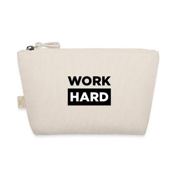 HART ARBEITEN! - Bio-Täschchen - Natur - Vorne
