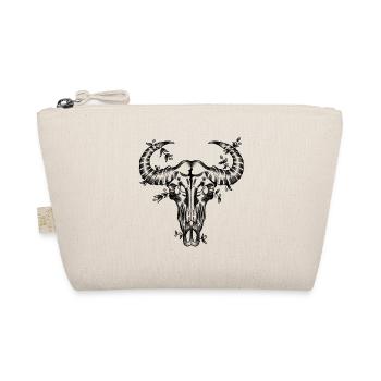 Buffalo Skull - Organic Pouch - nature - Front