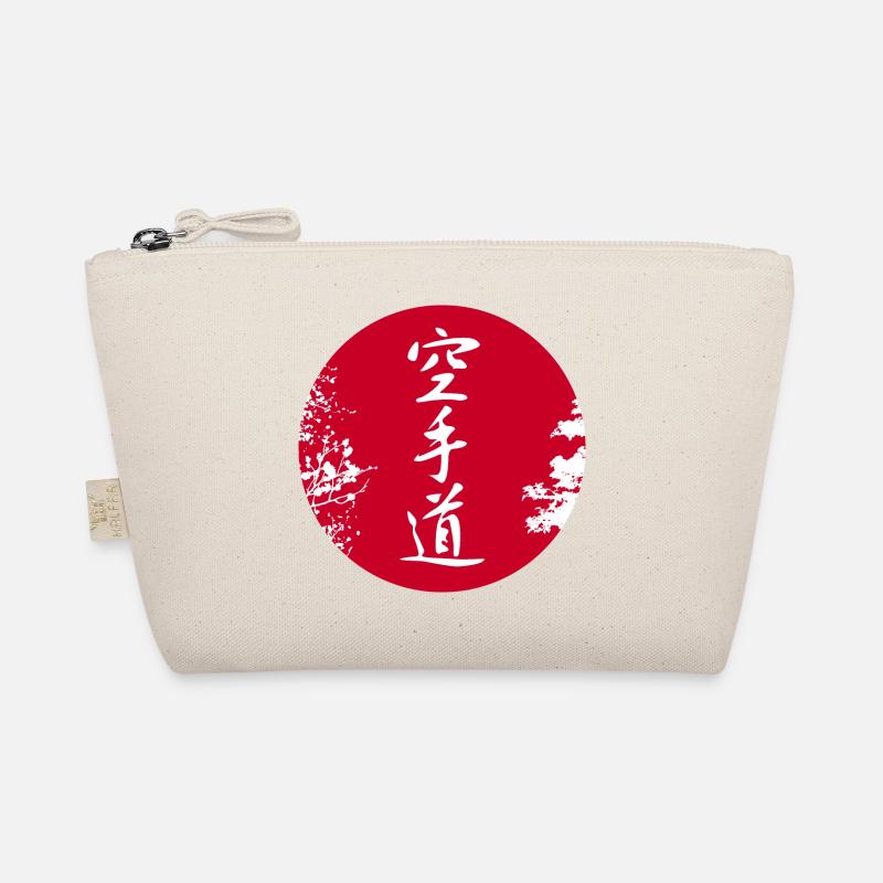 Karate-Do Au fRed Dot White Organic Pouch