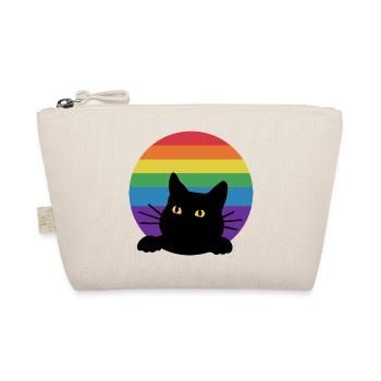 Regenbogen Katze - Bio-Täschchen - Natur - Vorne