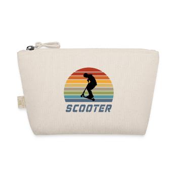 Scooter vintage design / gift idea - Organic Pouch - nature - Front