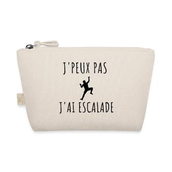 T shirt escalade J'peux pas j'ai escalade homme - Trousse biologique - nature - Devant