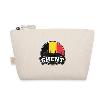 Ghent Belgique Skyline Voyage Souvenir Drapeau Belge - Trousse biologique - nature - Devant