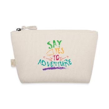 Travel Say Yes To Adventure Traveller Camper Gift - Bio-Täschchen - Natur - Vorne