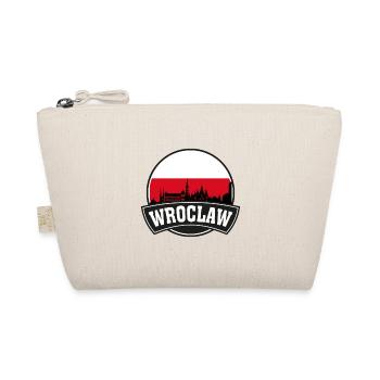 Wroclaw Poland Skyline Travel Souvenir Polish Flag - Organic Pouch - nature - Front