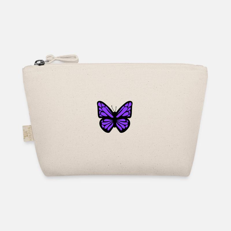 purple butterfly Organic Pouch
