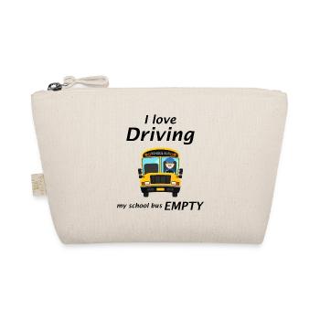 Schulbusfahrer lustiges Geschenk - Bio-Täschchen - Natur - Vorne