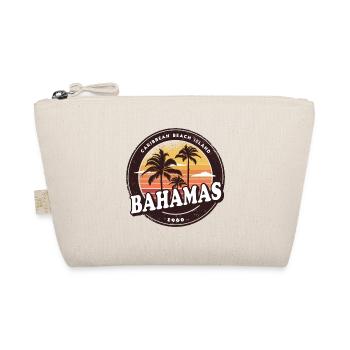 Bahamas Vintage Palmen Design - Bio-Täschchen - Natur - Vorne
