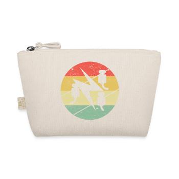 Elektriker Zunftsymbol Auf Vintage Retro Farben - Bio-Täschchen - Natur - Vorne