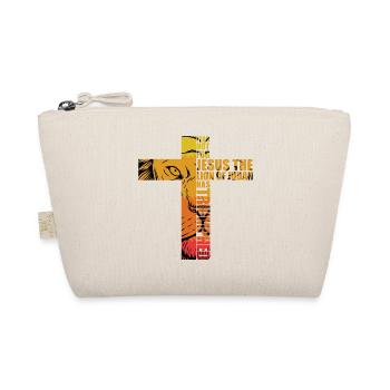 Lion Judah Jésus Croix Christ Crue Église Chemise - Trousse biologique - nature - Devant