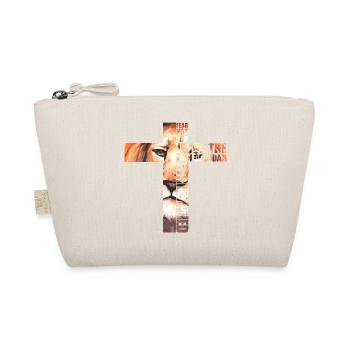 Lion Judah Jésus Croix Christ Crue Église Chemise - Trousse biologique - nature - Devant