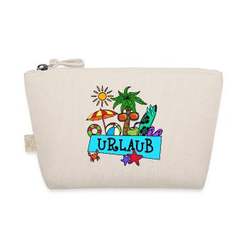 Urlaub Palmen Sommer Sonne Meer Strand Relaxen - Bio-Täschchen - Natur - Vorne