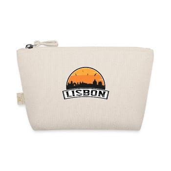 Lisbon Portugal Skyline Travel Souvenir Portuguese - Organic Pouch - nature - Front