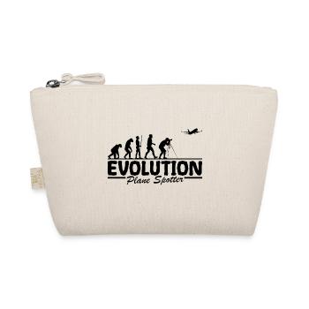Plane Spotter Airplane Watch evolution Funny - Organic Pouch - nature - Front