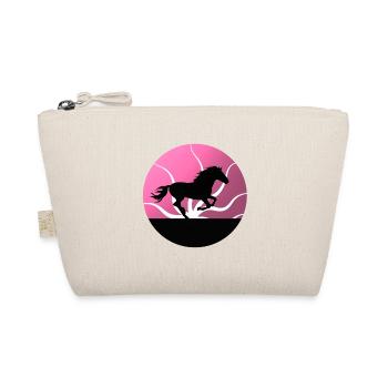 Horses horse riding equestrian sport - Organic Pouch - nature - Front