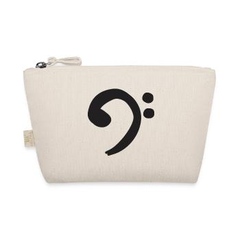 Bass Clef - Black - Organic Pouch - nature - Front