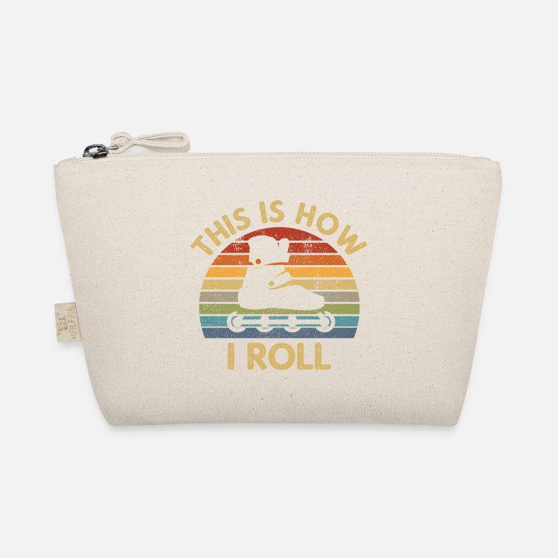 Retro How I Roll Inline Skating Skater Gift Organic Pouch