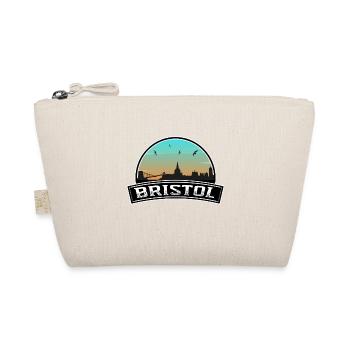 Bristol England Skyline British Souvenir - Organic Pouch - nature - Front