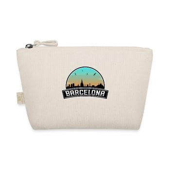 Barcelona Spanien Skyline Spanisches Souvenir - Bio-Täschchen - Natur - Vorne