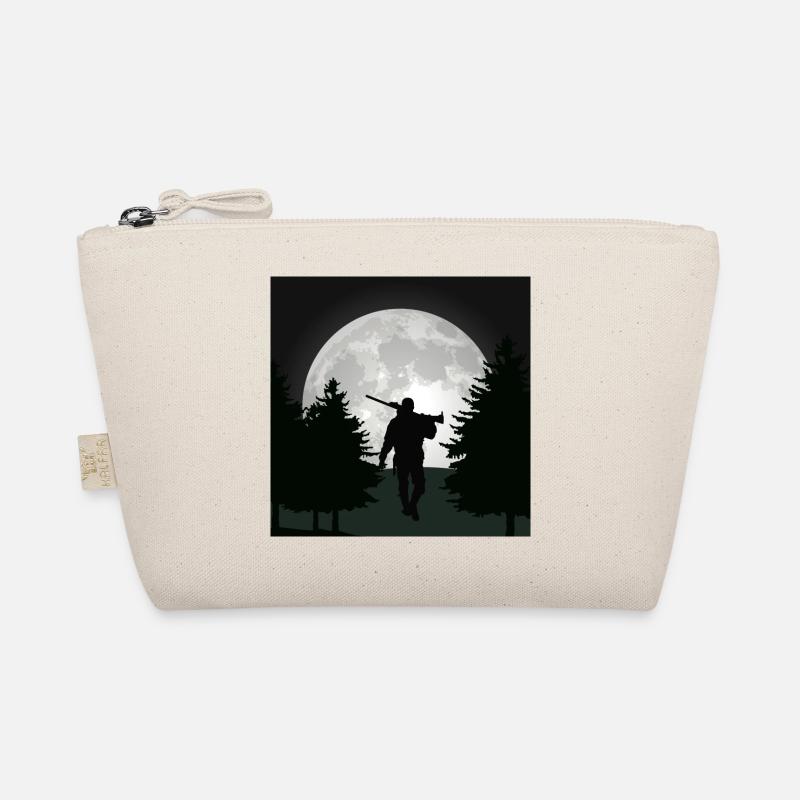 Hunter Hunting Forest Full Moon Nature Gift Organic Pouch