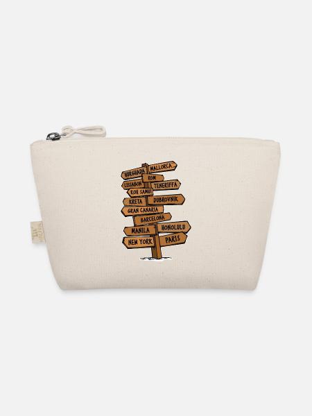 Vacation Travel Travel Vacation Chill Relax - Organic Pouch - nature - Front
