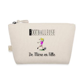 Footballeuse de Mère en Fille Femme Ballon Foot - Trousse biologique - nature - Devant