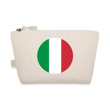 round sticker flag of Italy Aufkleber sticker - Organic Pouch - nature - Front