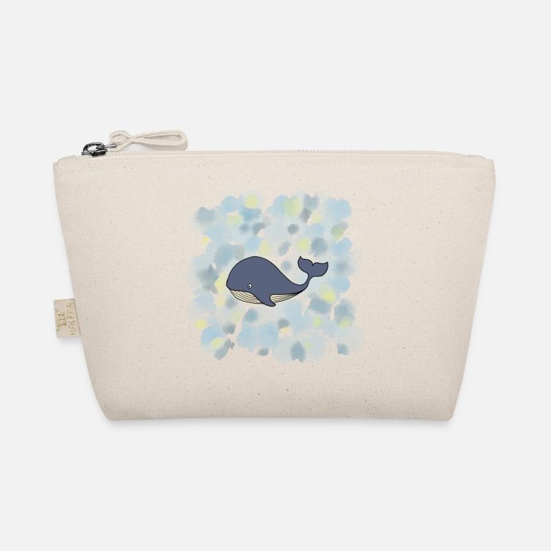 Whale blue whale Organic Pouch