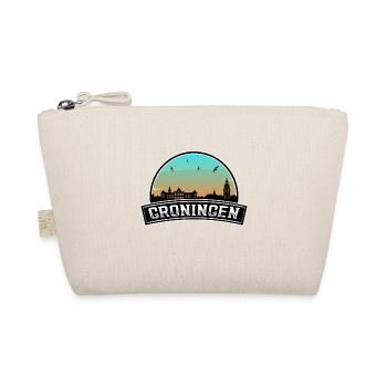 Groningen Netherlands Skyline Dutch Souvenir - Organic Pouch - nature - Front