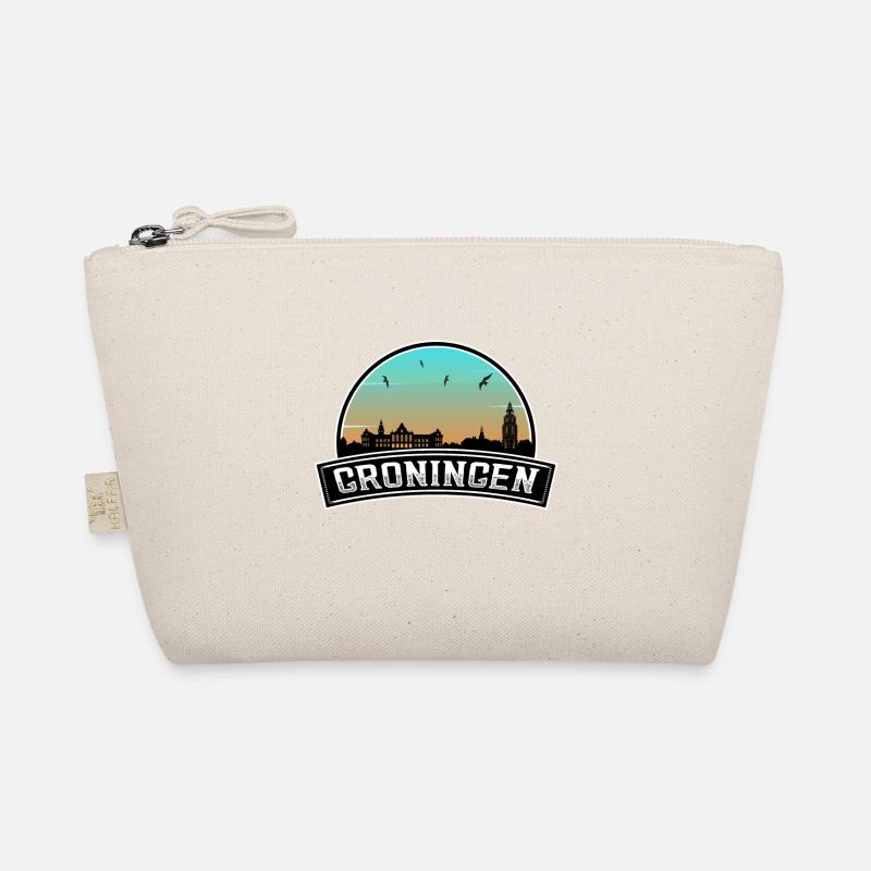 Groningen Netherlands Skyline Dutch Souvenir Organic Pouch
