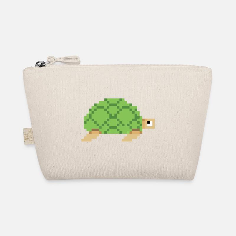 Schildkröte Pixelart Bio-Täschchen