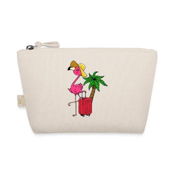 Flamingo Vacation Vacation Palms Caribbean Travel Fun - Organic Pouch - nature - Front