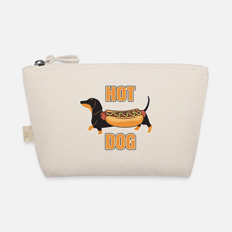 Conception drôle de teckel de hot-dog Trousse biologique